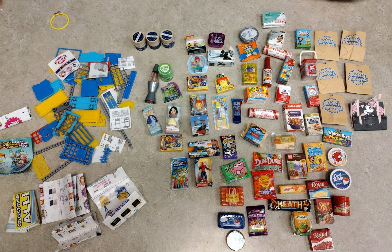 Huge Zuru Surprise Mini Brands! Lot Of 69 Pieces Total! food candy toys and more