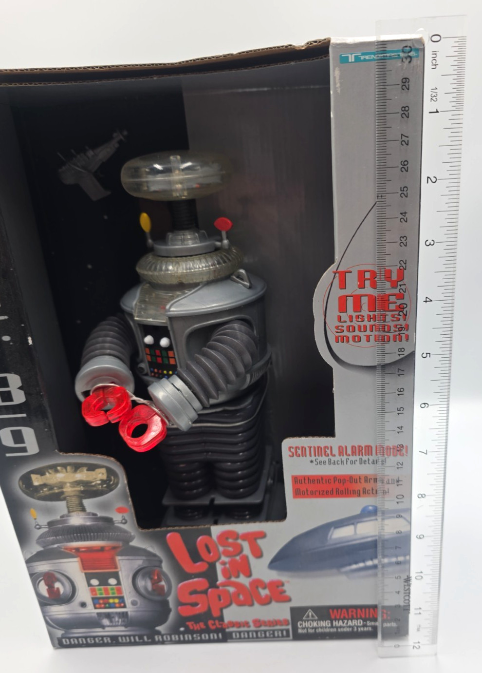 Lost In Space Trendmasters Robot B-9 Action Figure In Box 1997 Classic Read