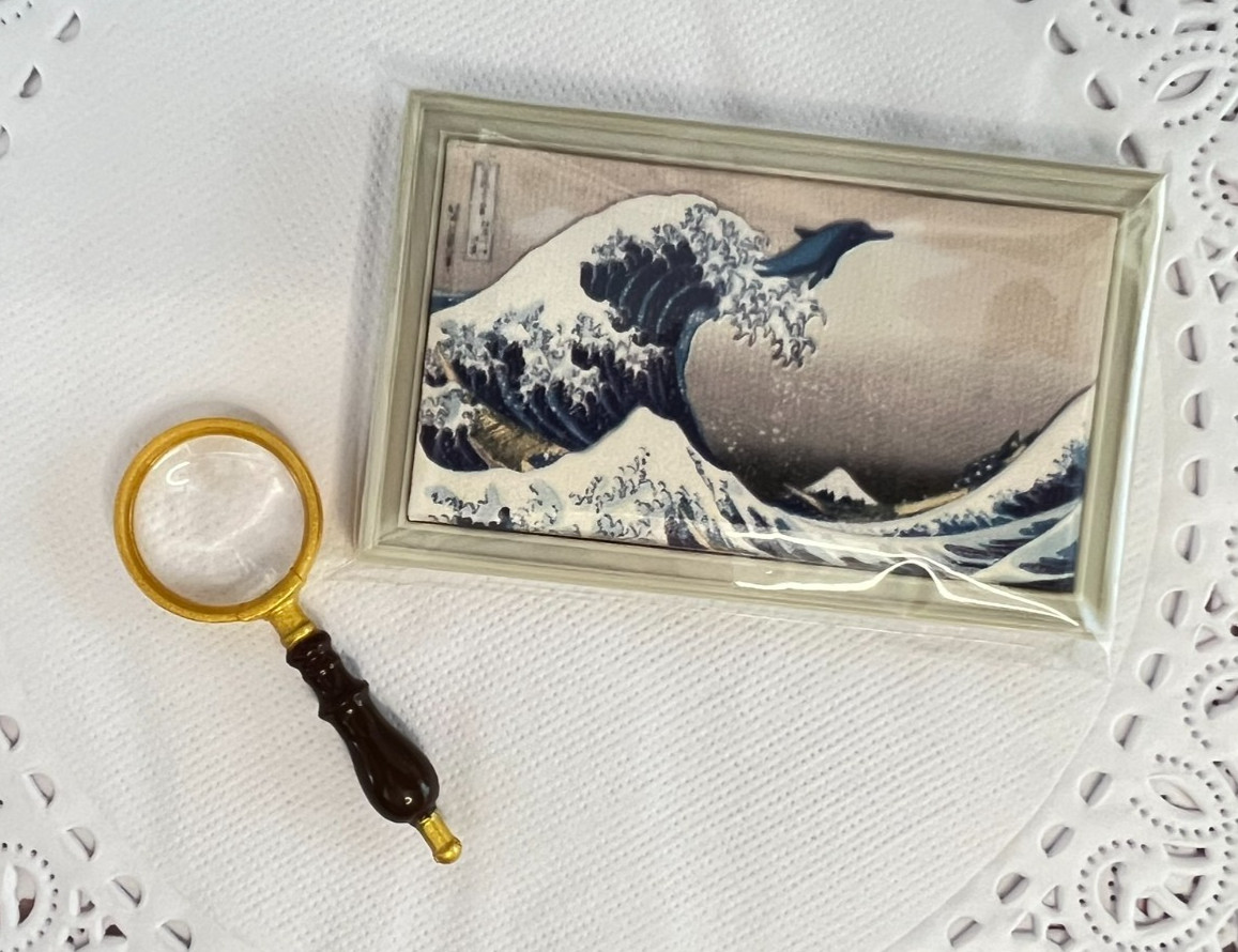 ZURU Mini Brands MASTERPIECES ~ The GREAT WAVE Variant w/ Dolphin ~ Assembled