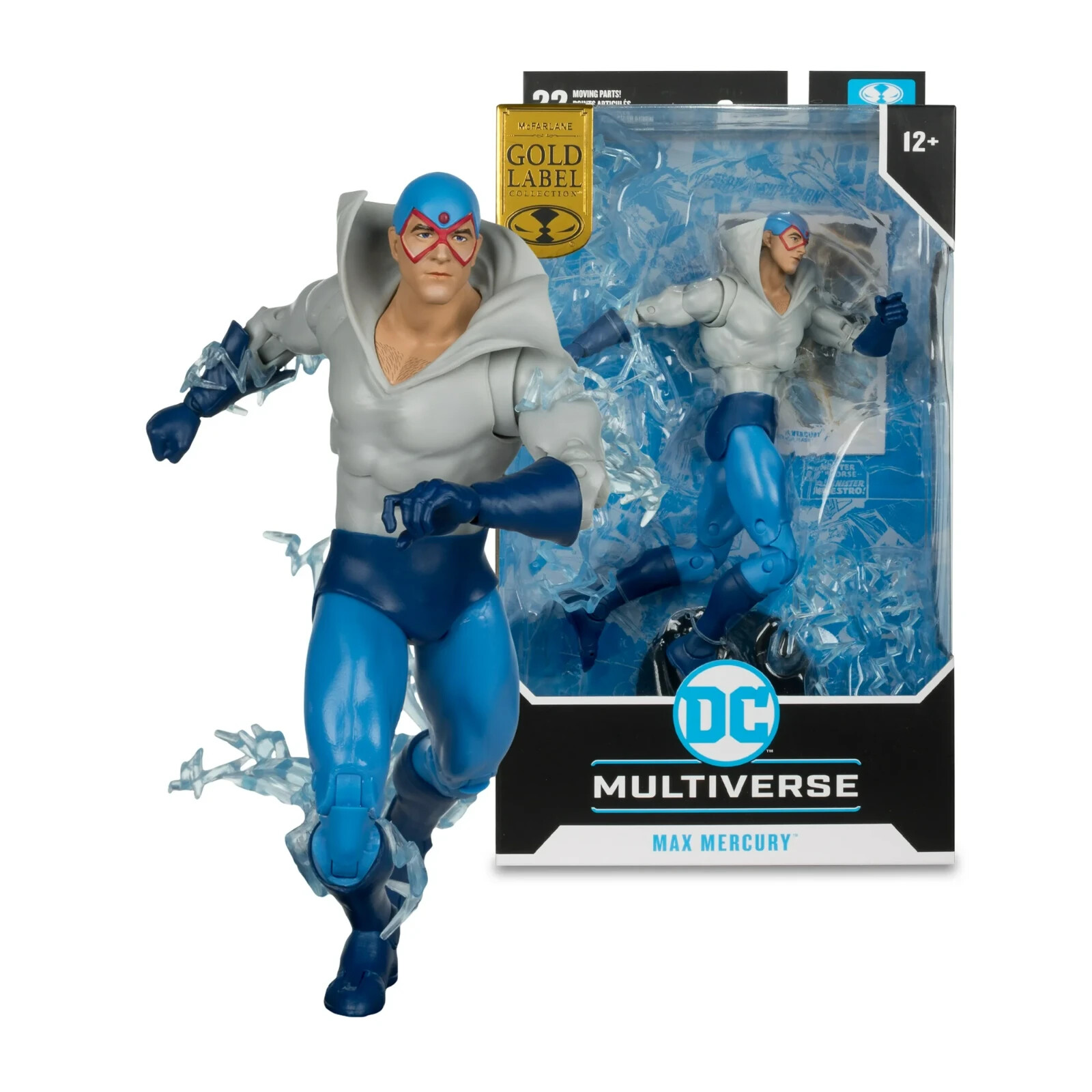 McFarlane DC Multiverse Gold Label Max Mercury Shazam 7 Inch Figures Sealed