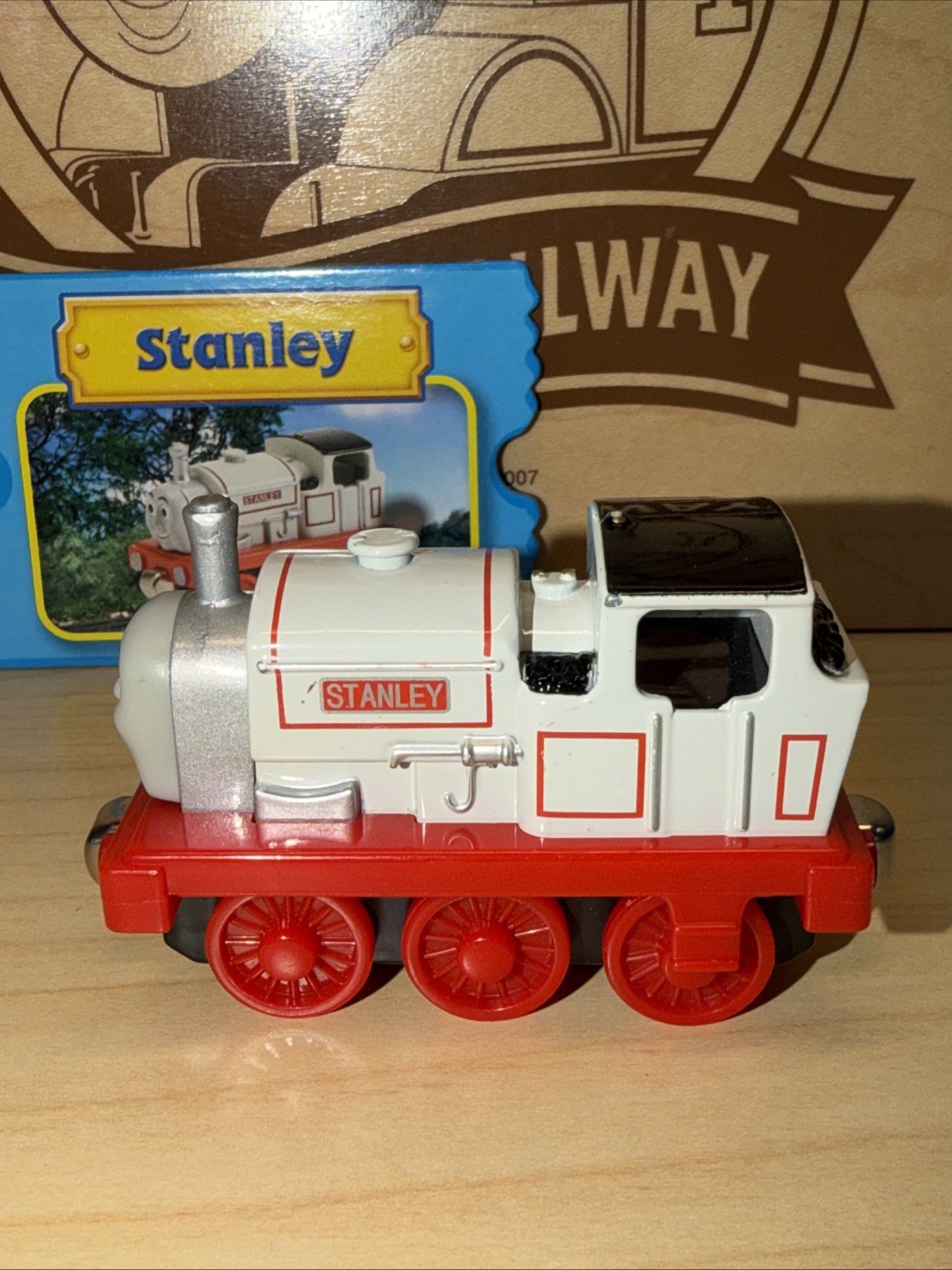 STANLEY ! THOMAS FRIENDS TRAIN Diecast 2007 TAKE N PLAY ALONG COLLECTOR CARD !