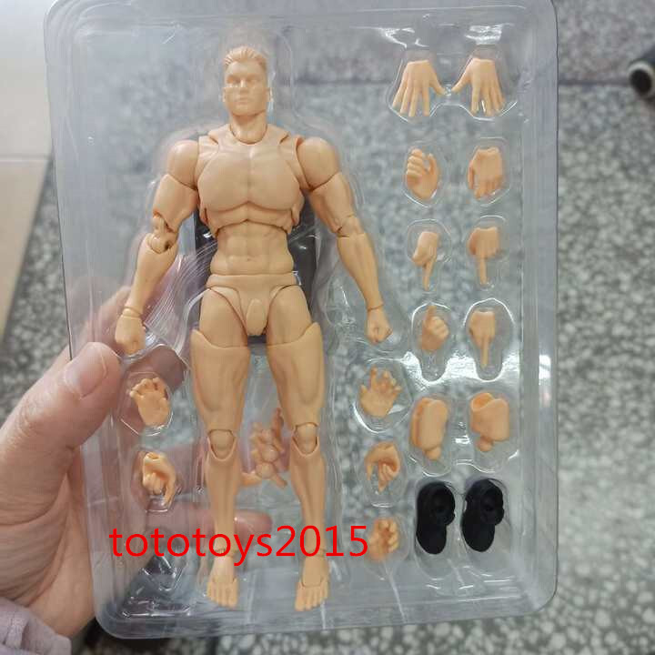 US Romankey 1/12 Yellow Super Flexible Man Body Male 6 »Joint Figure Doll Toy