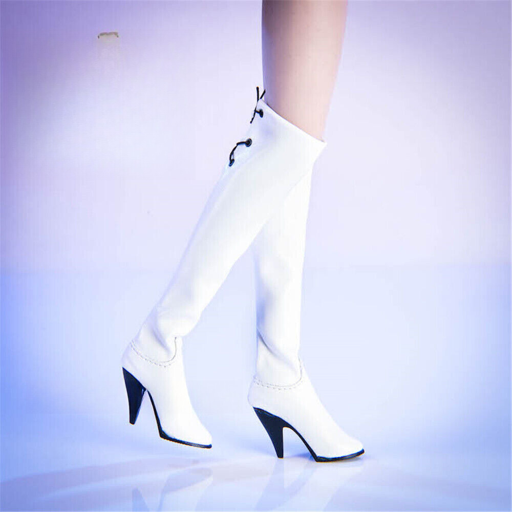 1Pair 1:6 Scale High Heels Boots Shoes For Action Figure Body 12&Prime; Female Lady