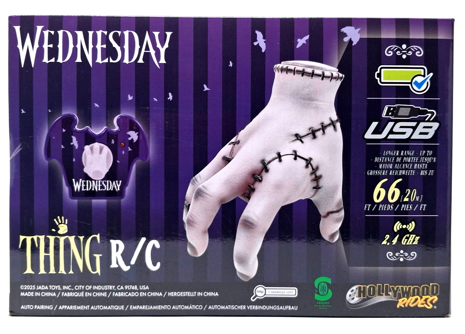 Wednesday Thing R/C Remote Control Hand Addams Family Jada Toys Collectible