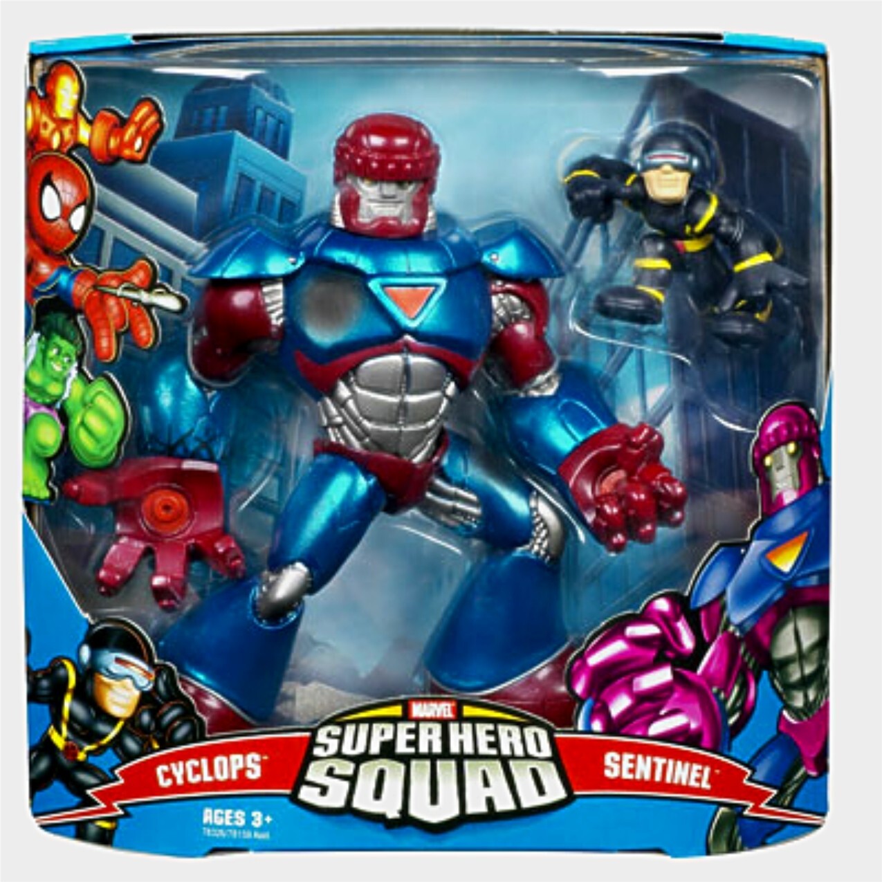 SUPER HERO SQUAD SENTINEL Mega Pack with CYCLOPS Figure Set Factory Sealed New