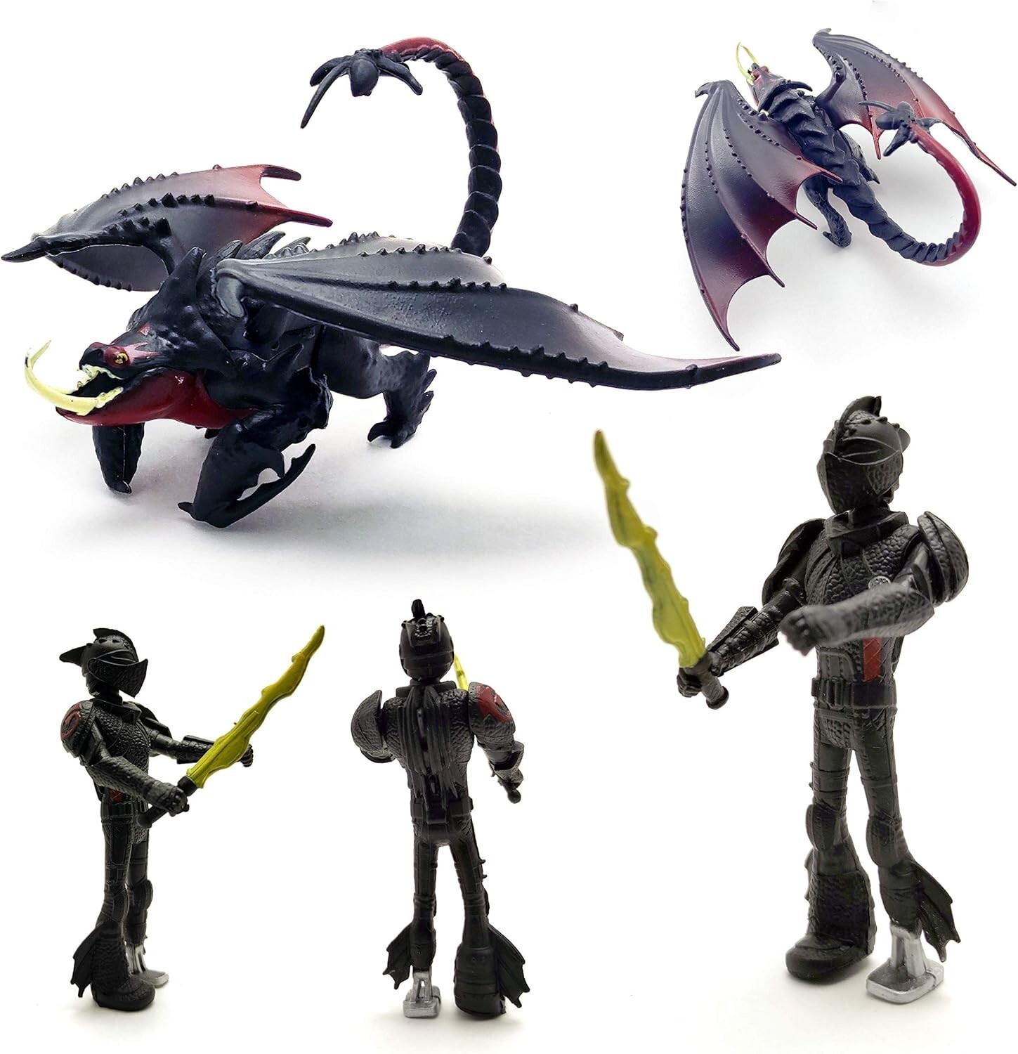 How to Train Your Dragon Figures 8 Pcs Set Hiccup Light Fury Toothless Stormfly