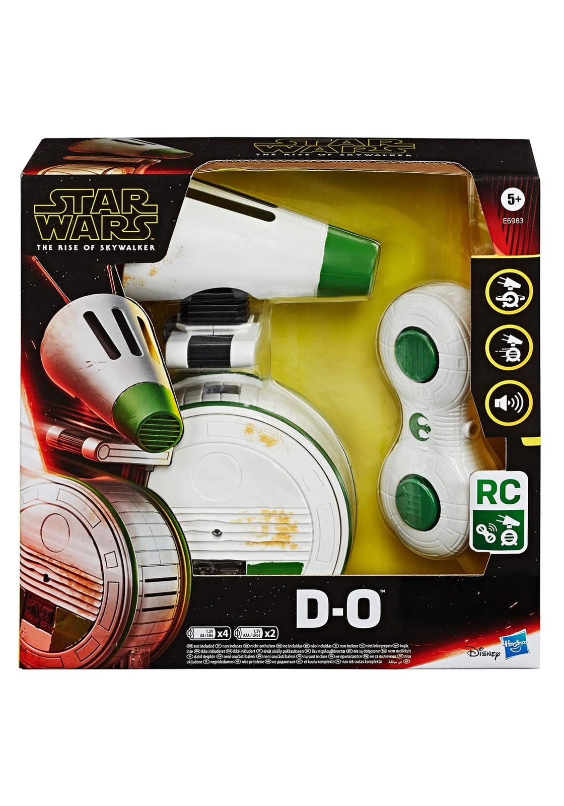 Star Wars D O Remote Control Droid Toy with Sounds 360 Spins for Kids 5 and Up