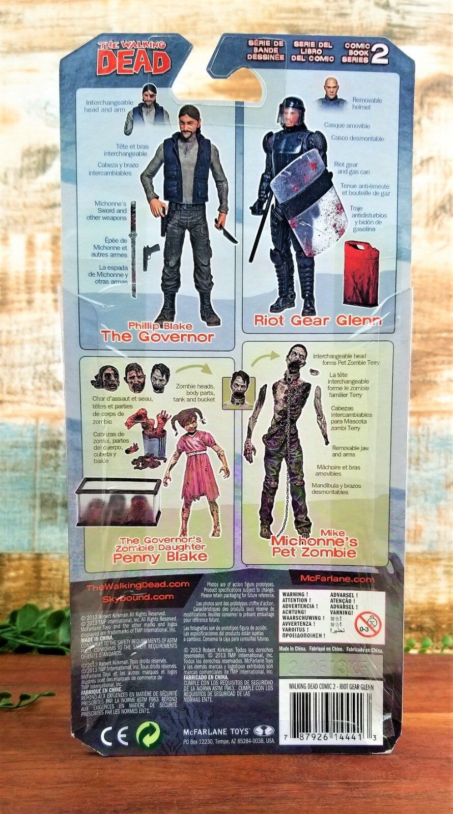 McFarlane The Walking Dead Comic Book Series 2 Riot Gear Glenn Collectible NOS