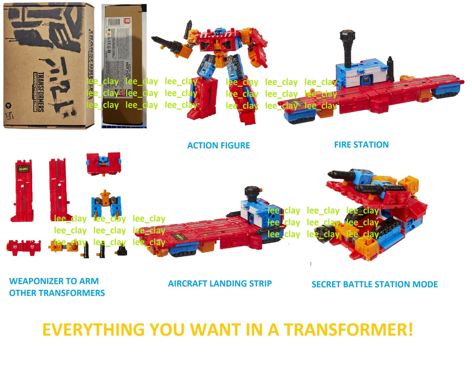 Transformers Generation Selects WFC Deluxe Class HOT HOUSE FIRE STATION BASE NEW