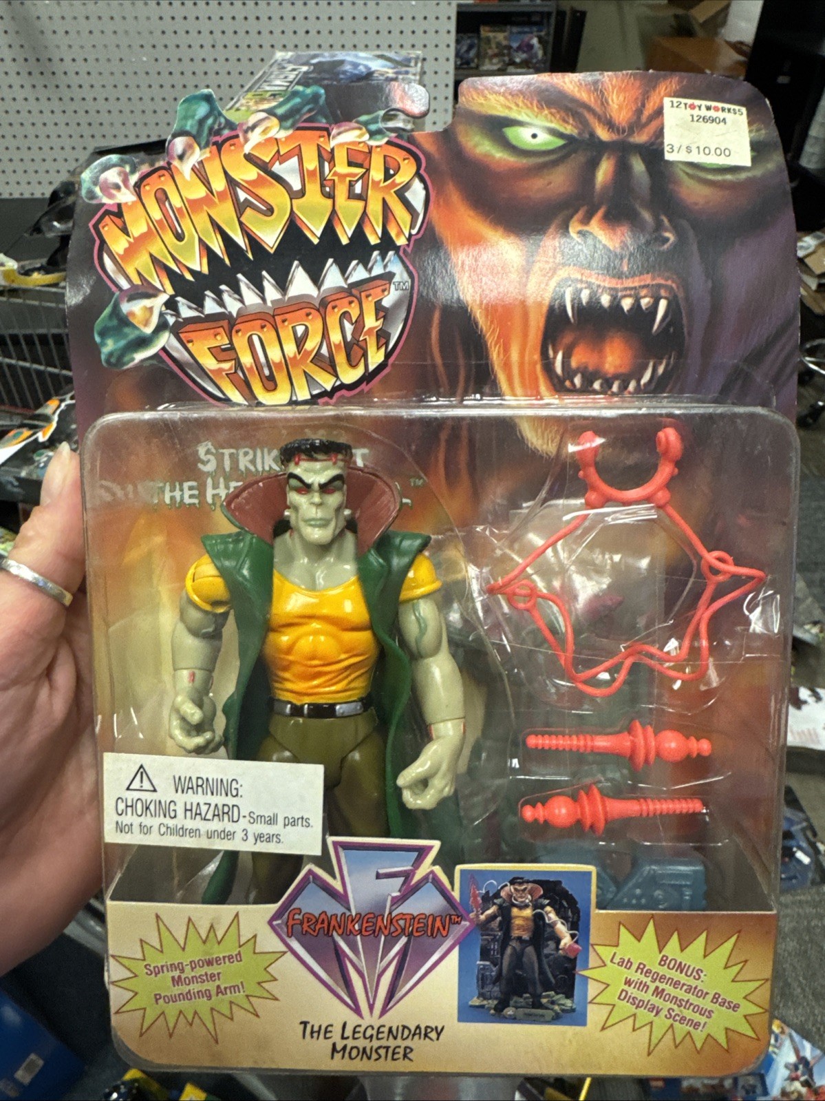 vintage monster Force 1994 Frankenstein Action Figure