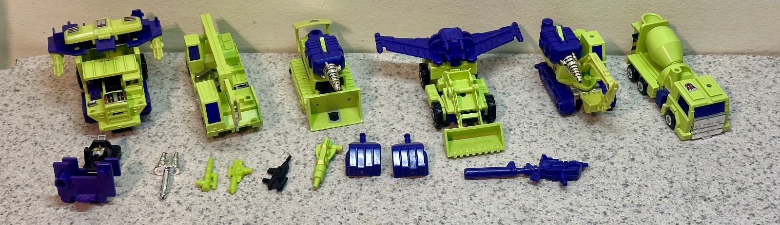 1985 Hasbro Transformers G1 Constructicons Combiners Devastator Near Complete