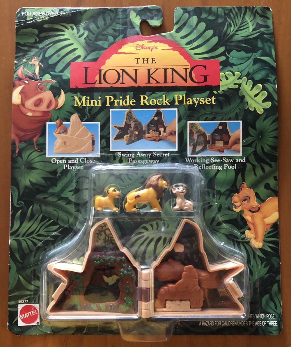 Disney Lion King Mini Pride Rock Playset Polly Pocket New Sealed Vintage