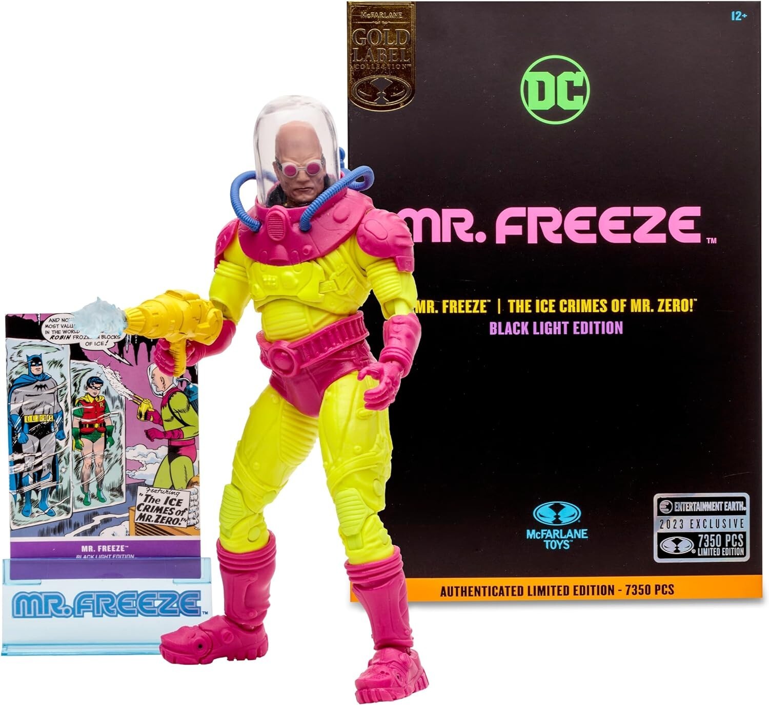 DC Multiverse Mr. Freeze Black Light Gold Label 7&Prime; Scale Exclusive LE 7350