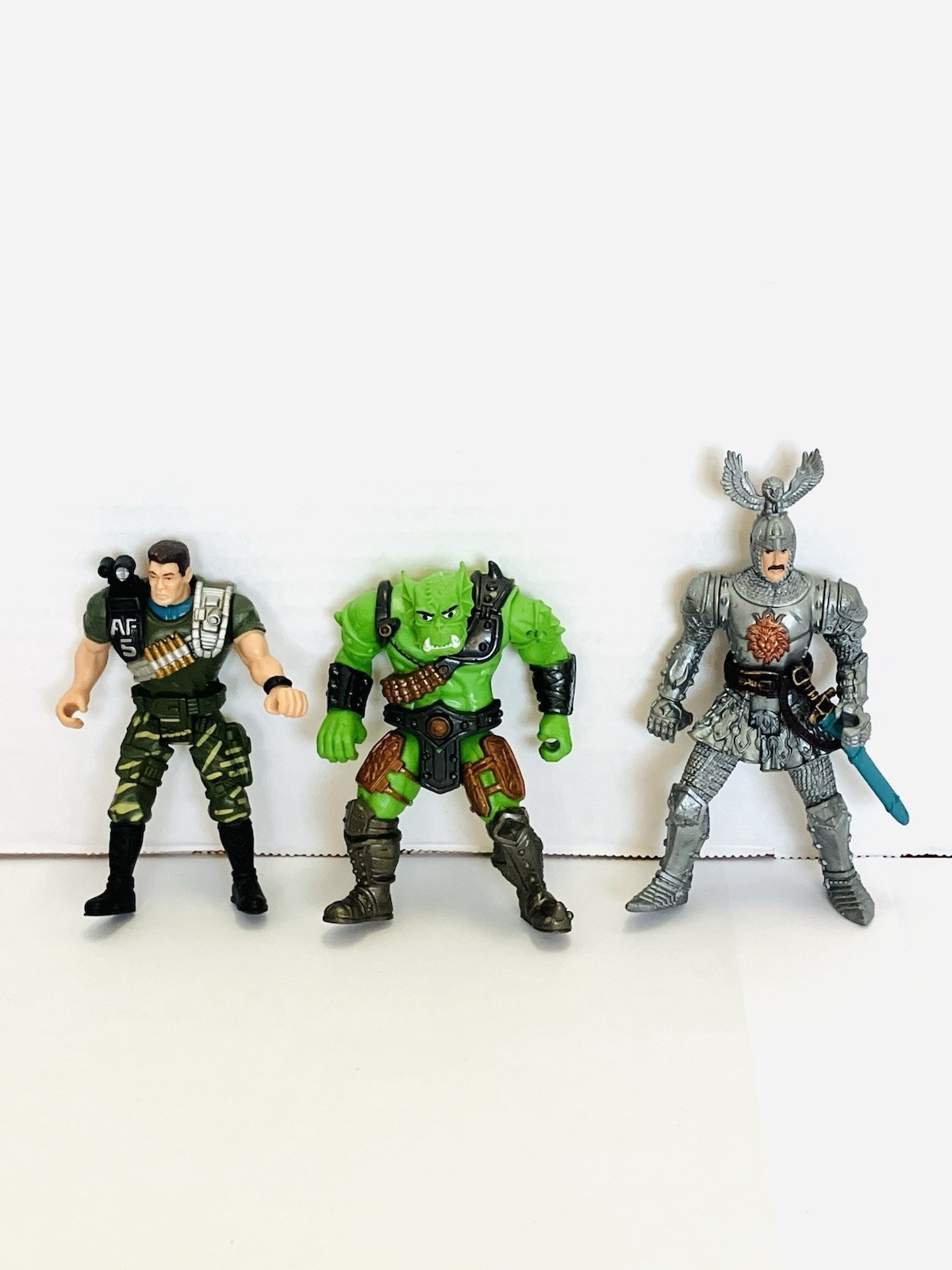Chap Mei Assorted Figures Lot(3) Ogre Soldier Knight 3-4in Tall