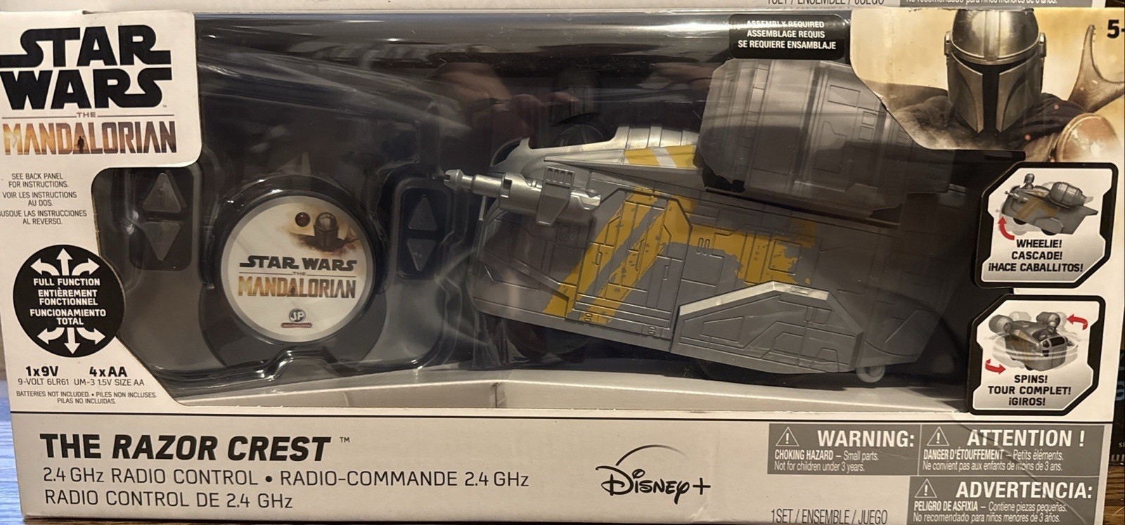 Star Wars The Mandalorian The Razor Crest Remote Control Car Toy RC 2.4GHz NEW
