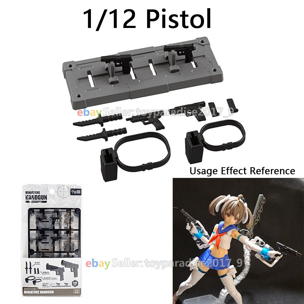 Yamada 1/12 Scale Weapon Set Model For 6&Prime; Action Figure Dolls Figma SHF Stand