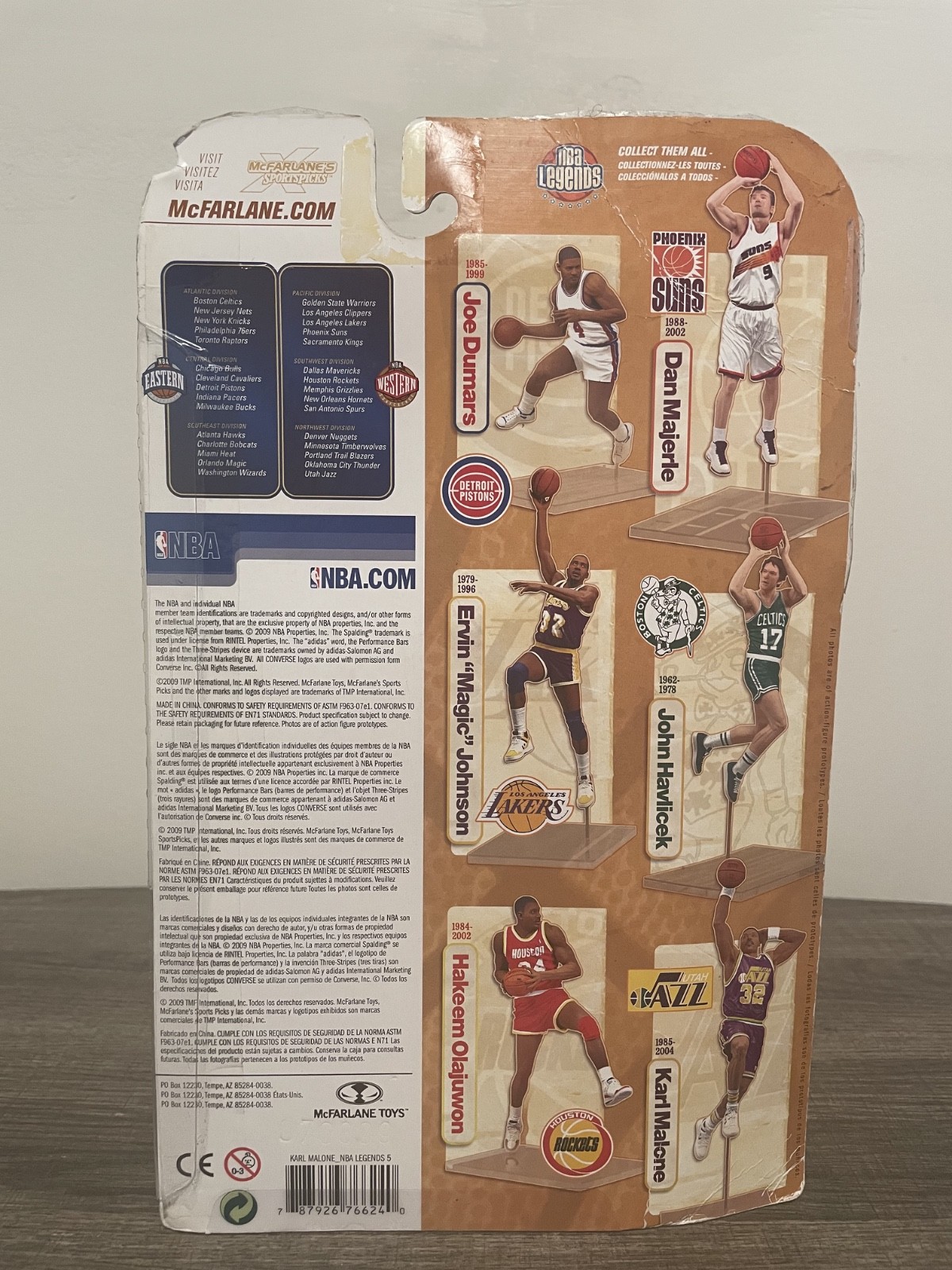 Very Rare! McFarlane NBA Legends Series 5: Karl Malone (Utah Jazz #32)