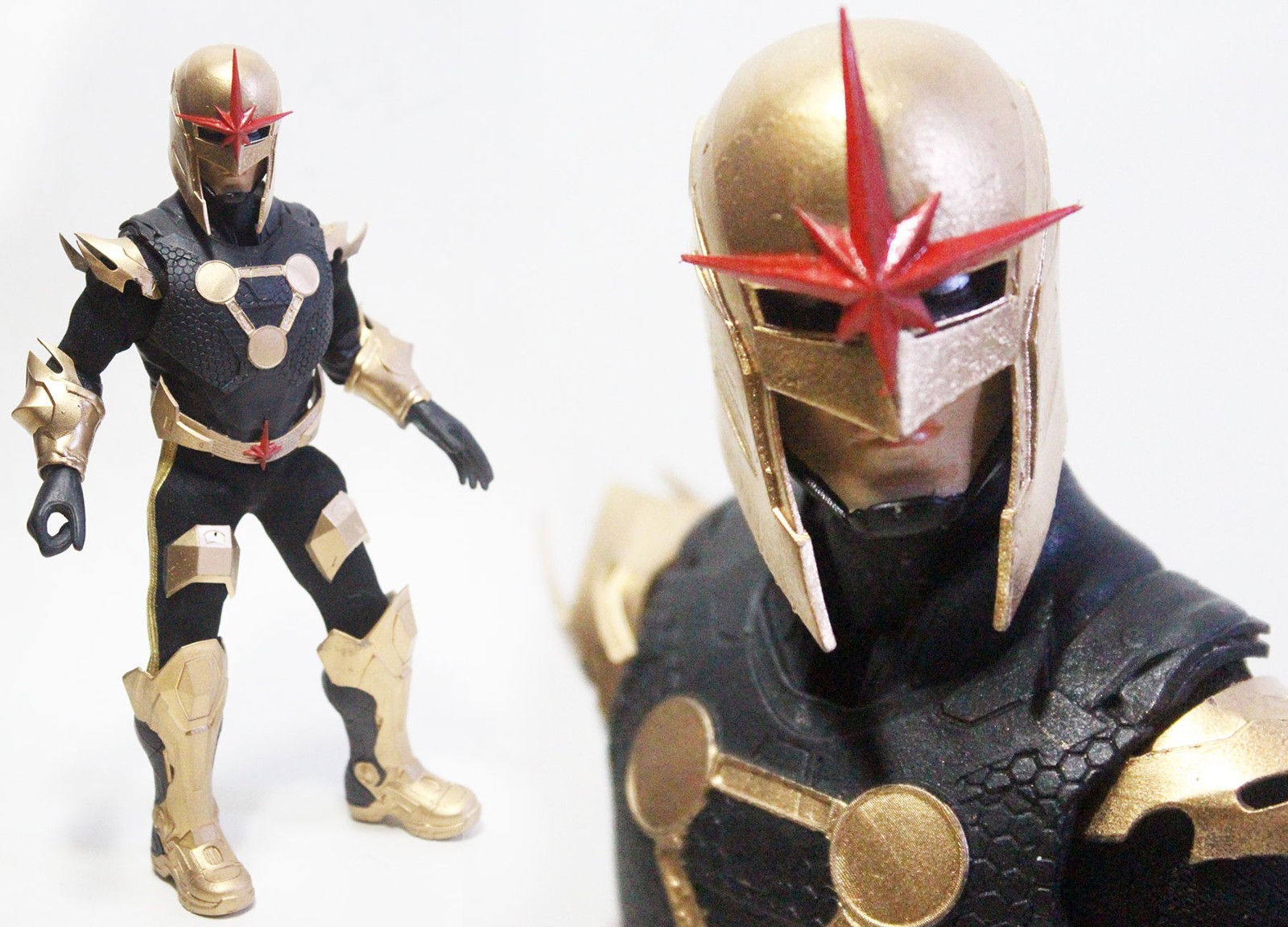 Custom 8&Prime; Mego Nova Action Figure-1/9 Scale-Marvel MCU-Avengers-Defenders