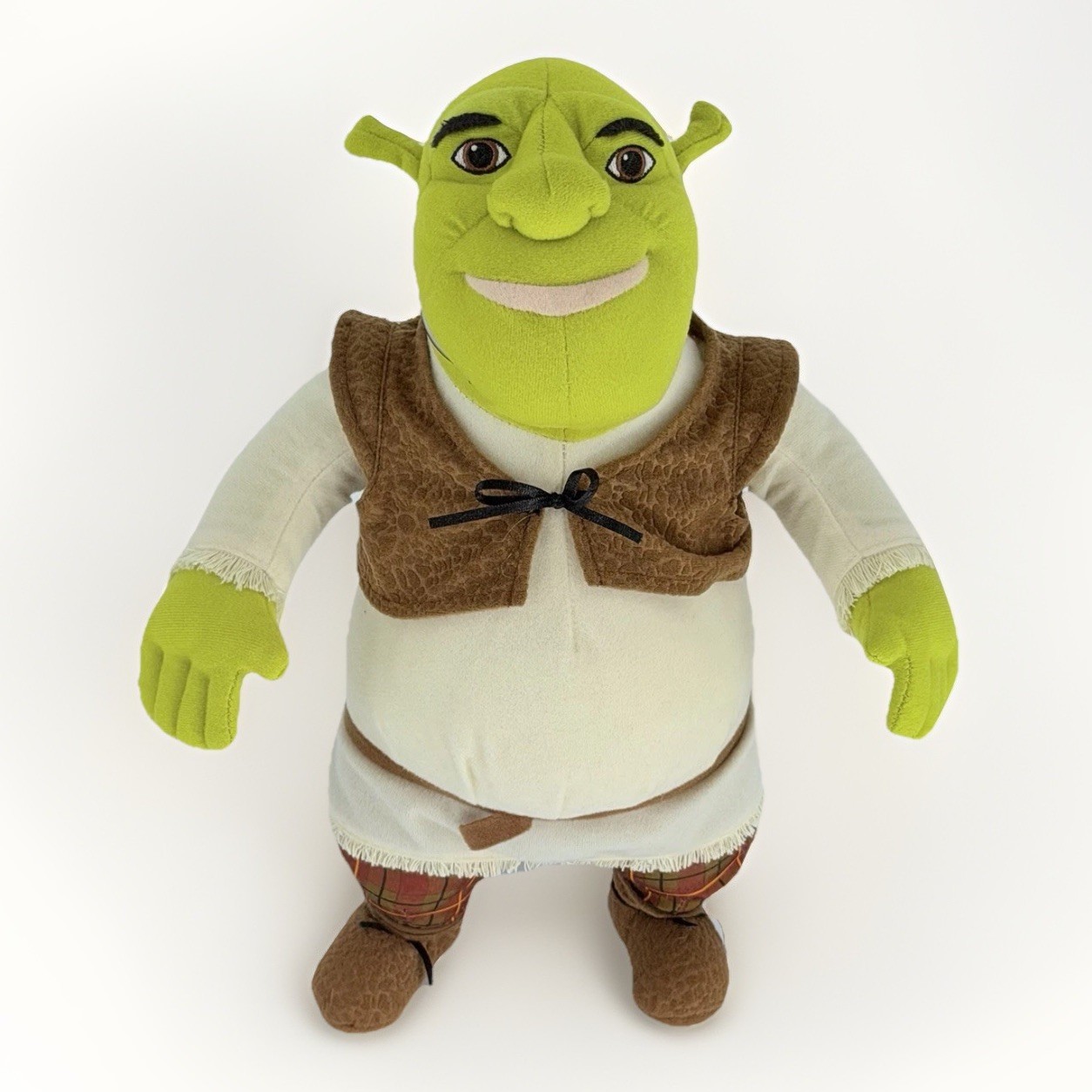 Shrek 2 Talking Shrek Plush 14” 2003 Hasbro DreamWorks Toy Doll Works