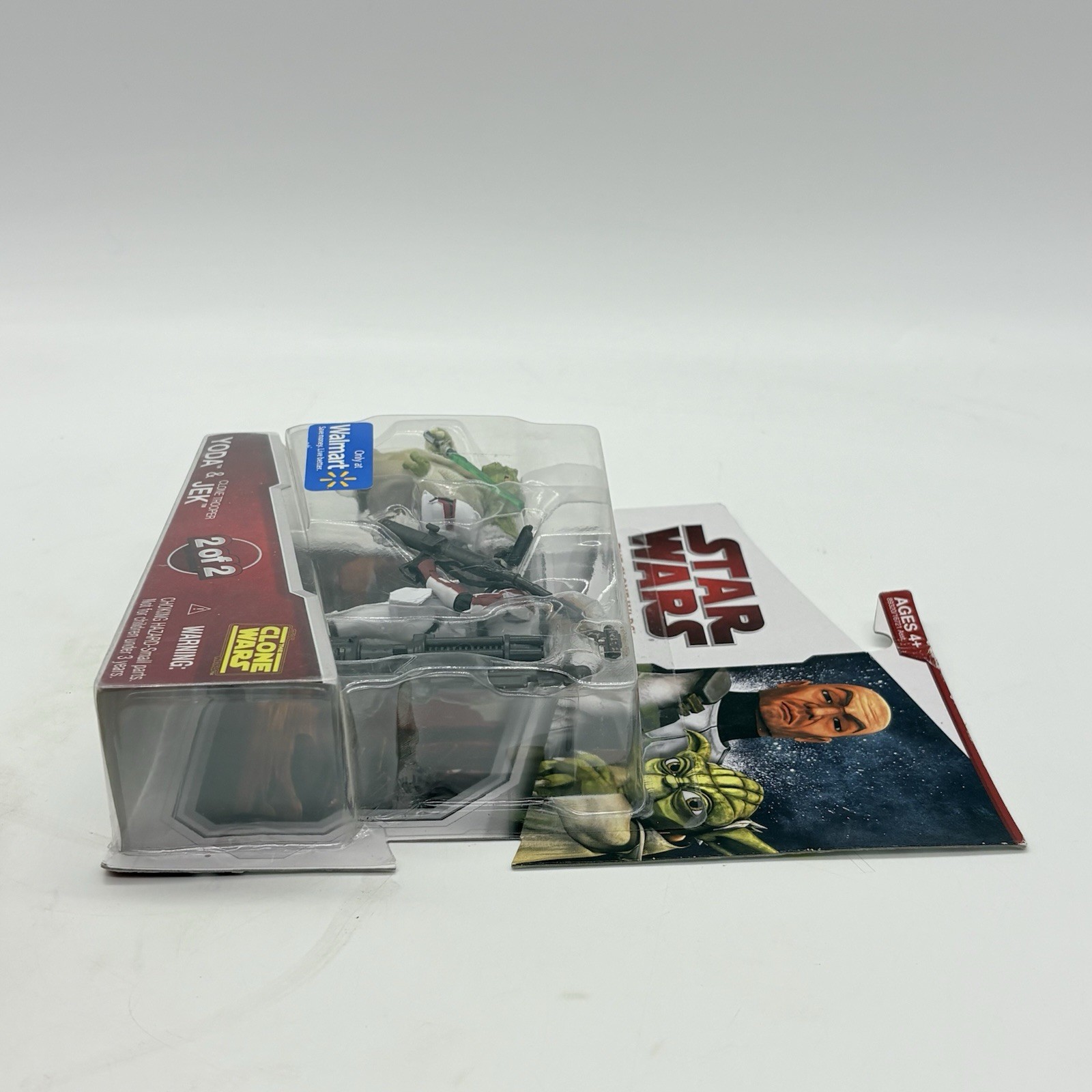 Star Wars Clone Wars Yoda & Clone Trooper Jek Action Figure 2-pk Walmart 2009
