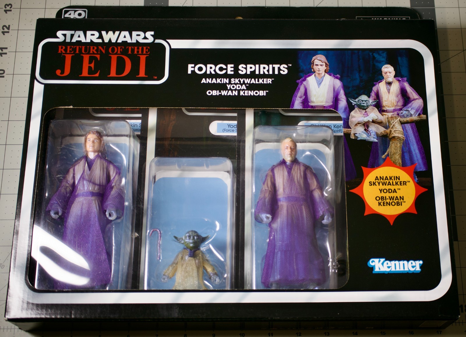 Hasbro Star Wars Black Series 6 Inch Return Jedi FORCE SPIRITS YODA ANAKIN OBI
