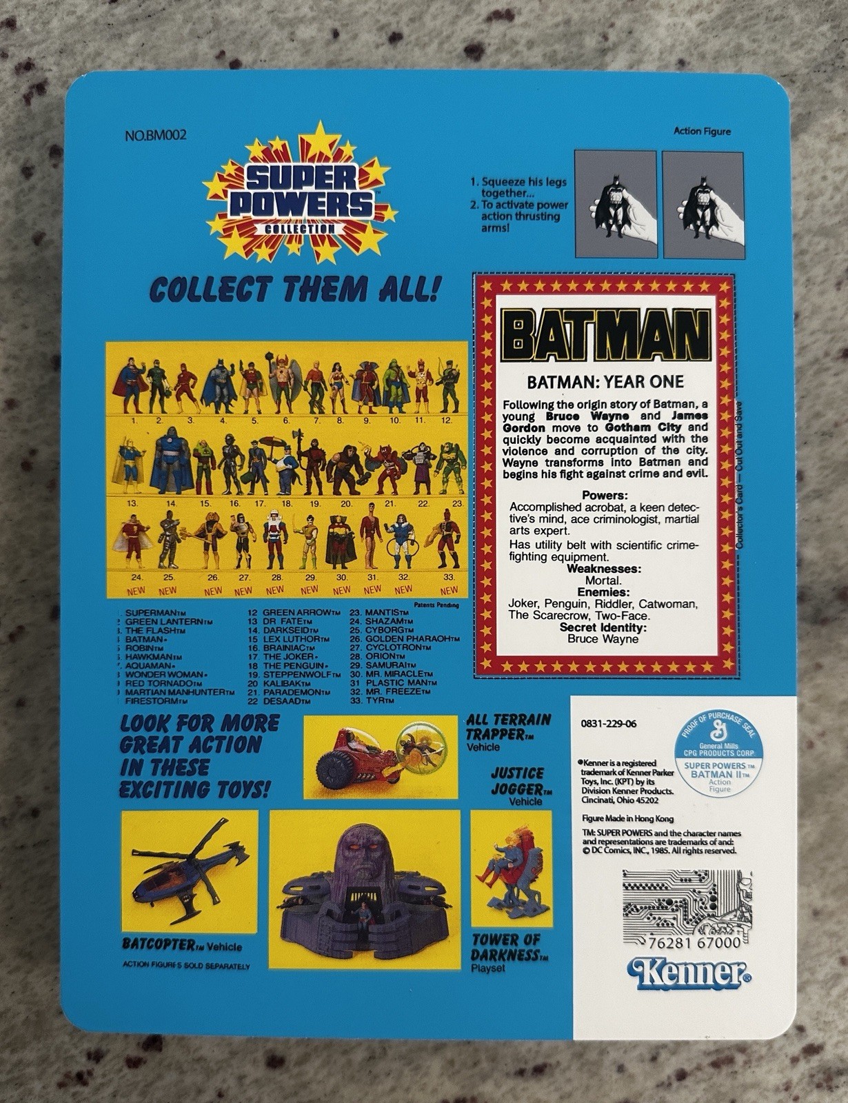 Custom Super Powers – BATMAN: YEAR ONE – MOC – Kenner – MUST SEE!