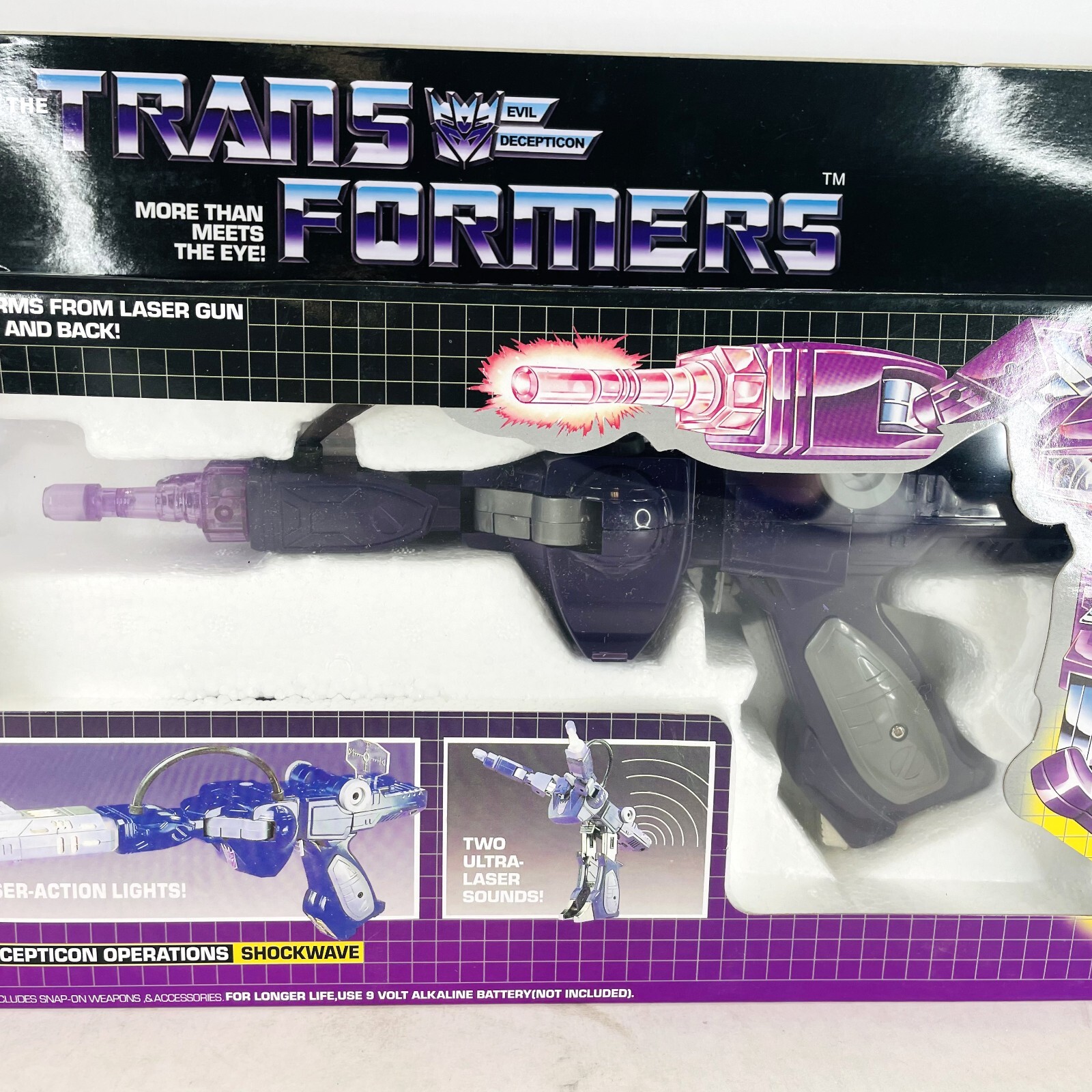 Transformers G1 Shockwave Shockblast Decepticon Transforming Figure Toy NEW BOX