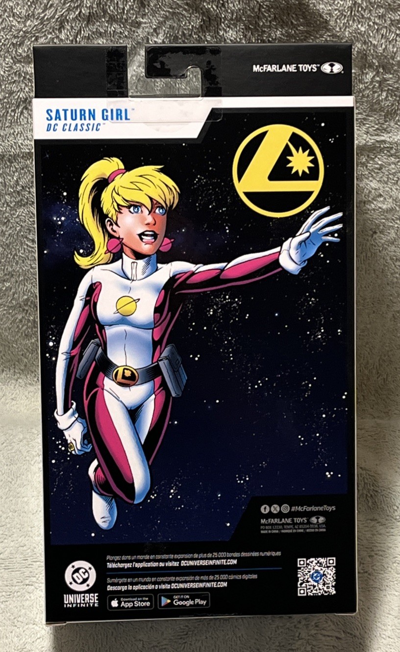 Mcfarlane DC Multiverse * Saturn Girl (DC Classic) Red Platinum 7&Prime; Action figure
