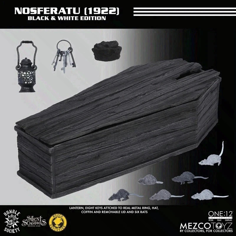 Mezco One:12 Collective Nosferatu 1922 Black & White Edition Figure Exclusive
