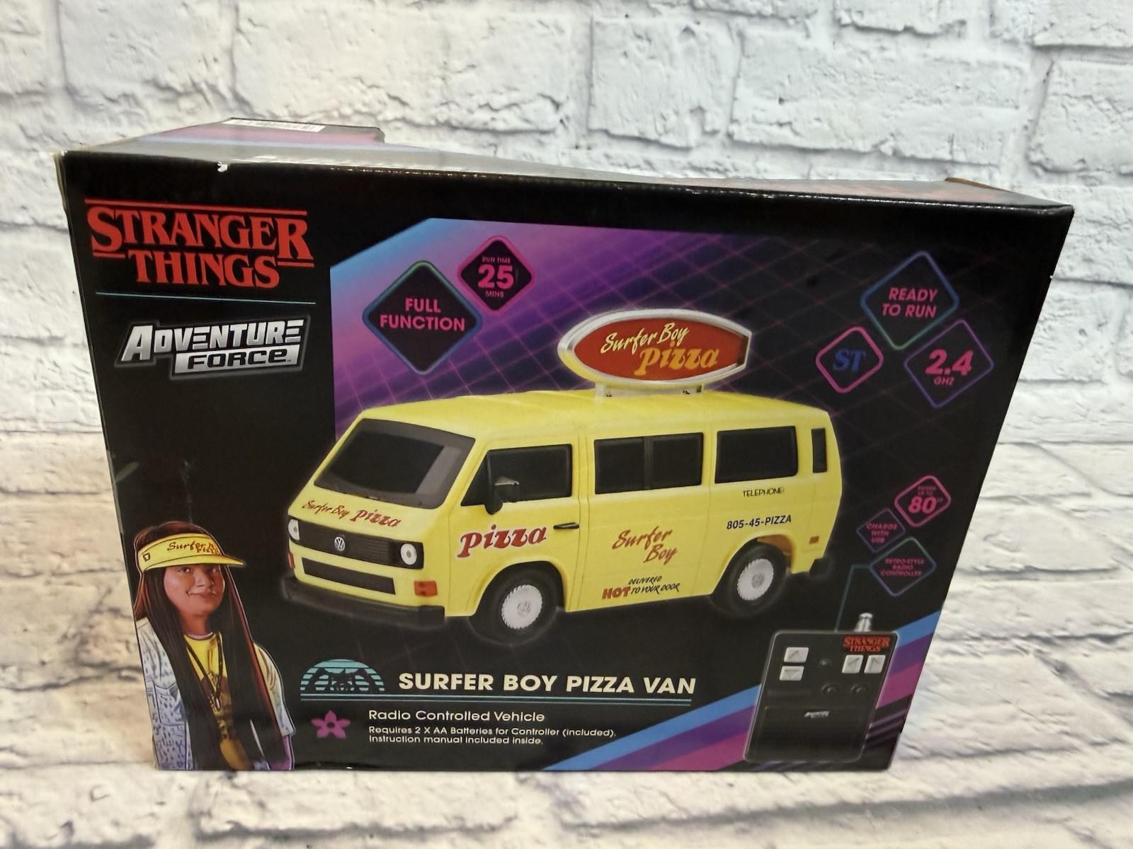 Stranger Things Adventure Force Surfer Boy Pizza RC Van 2.4 GHZ 14+ NEW IN BOX