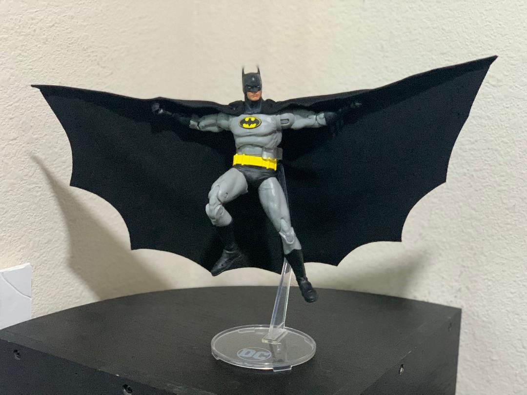 Custom Batman DC Multiverse Knightfall 1/12 Mcfarlane Wired Cape NOT FIGURE