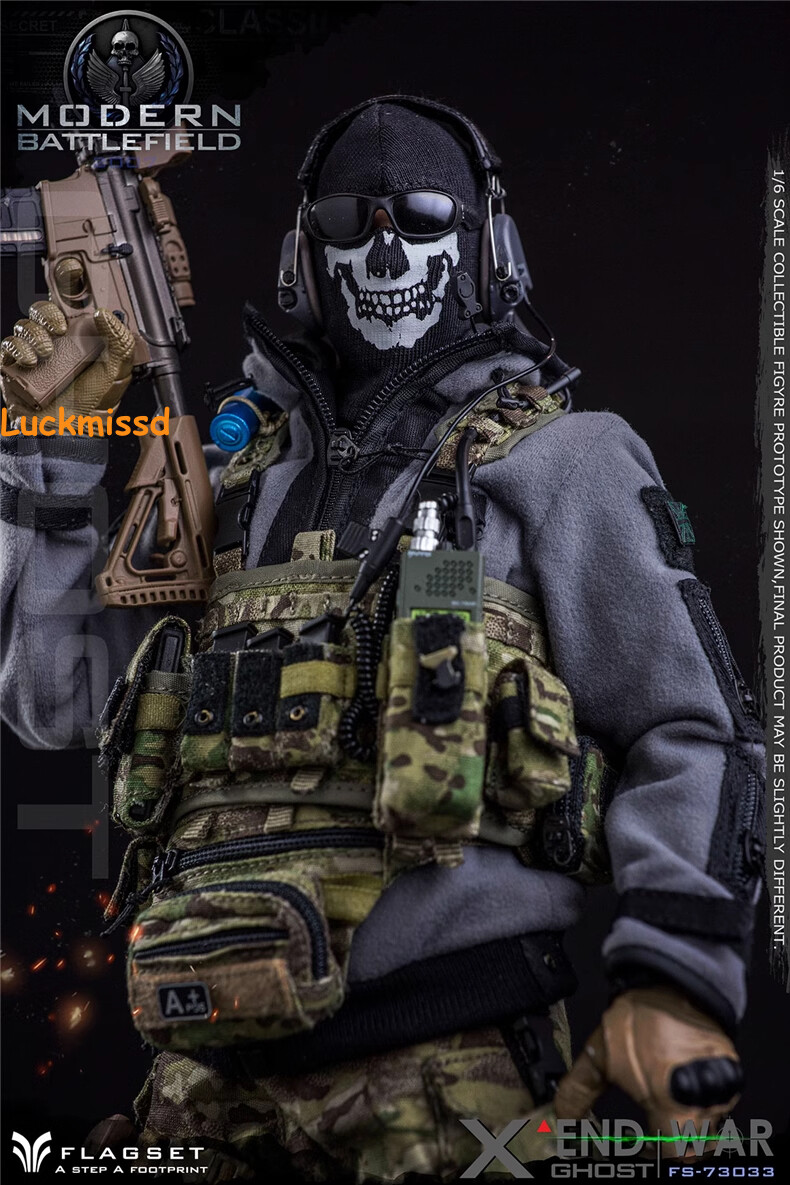 1/6 FLAGSET FS73033 END WAR GHOST « X » Tom Clancy&rsquo;s Endwar Action Figure Model