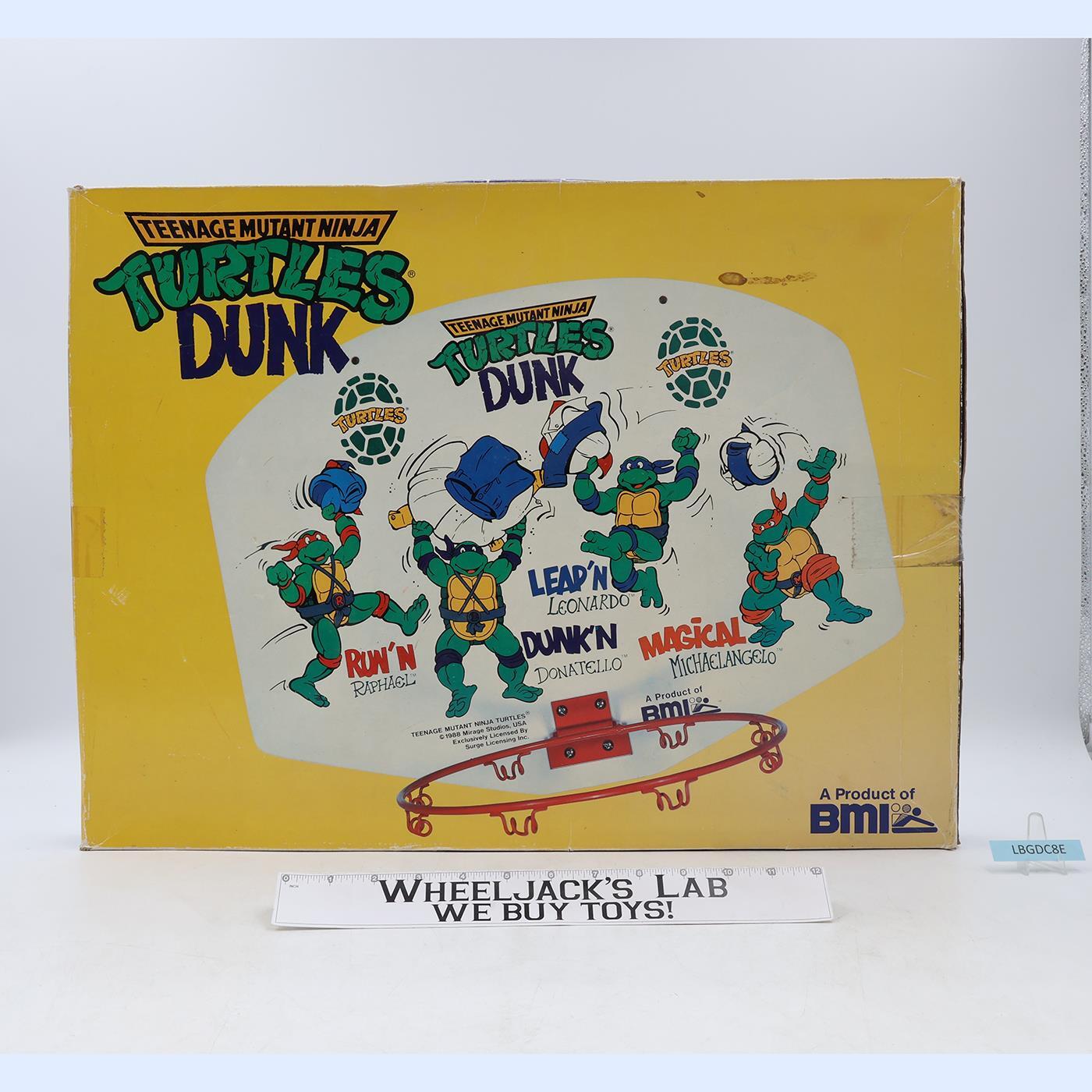 DUNK TMNT Teenage Mutant Ninja Turtles 1988 Mirage Indoor Basketball Hoop NEW