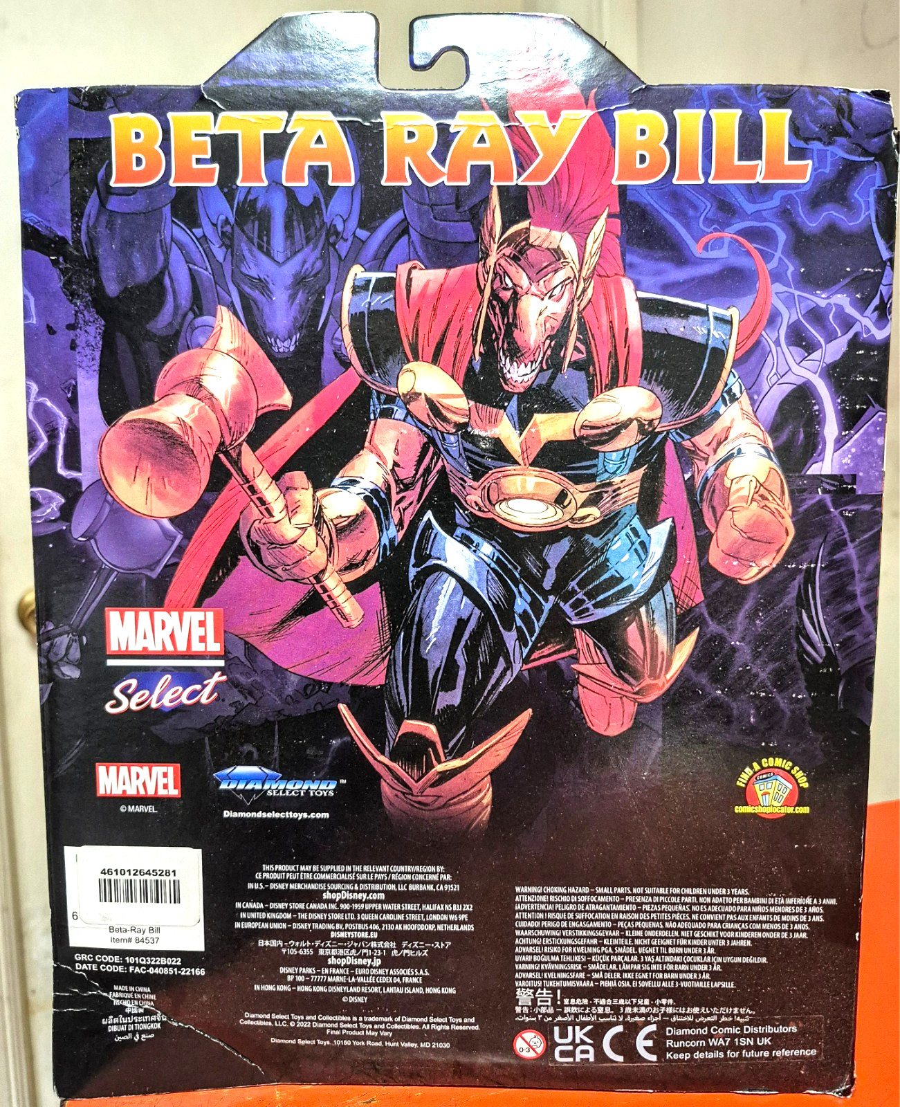 DIAMOND MARVEL SELECT BETA RAY BILL ACTION FIGURE MINT THOR LEGENDS