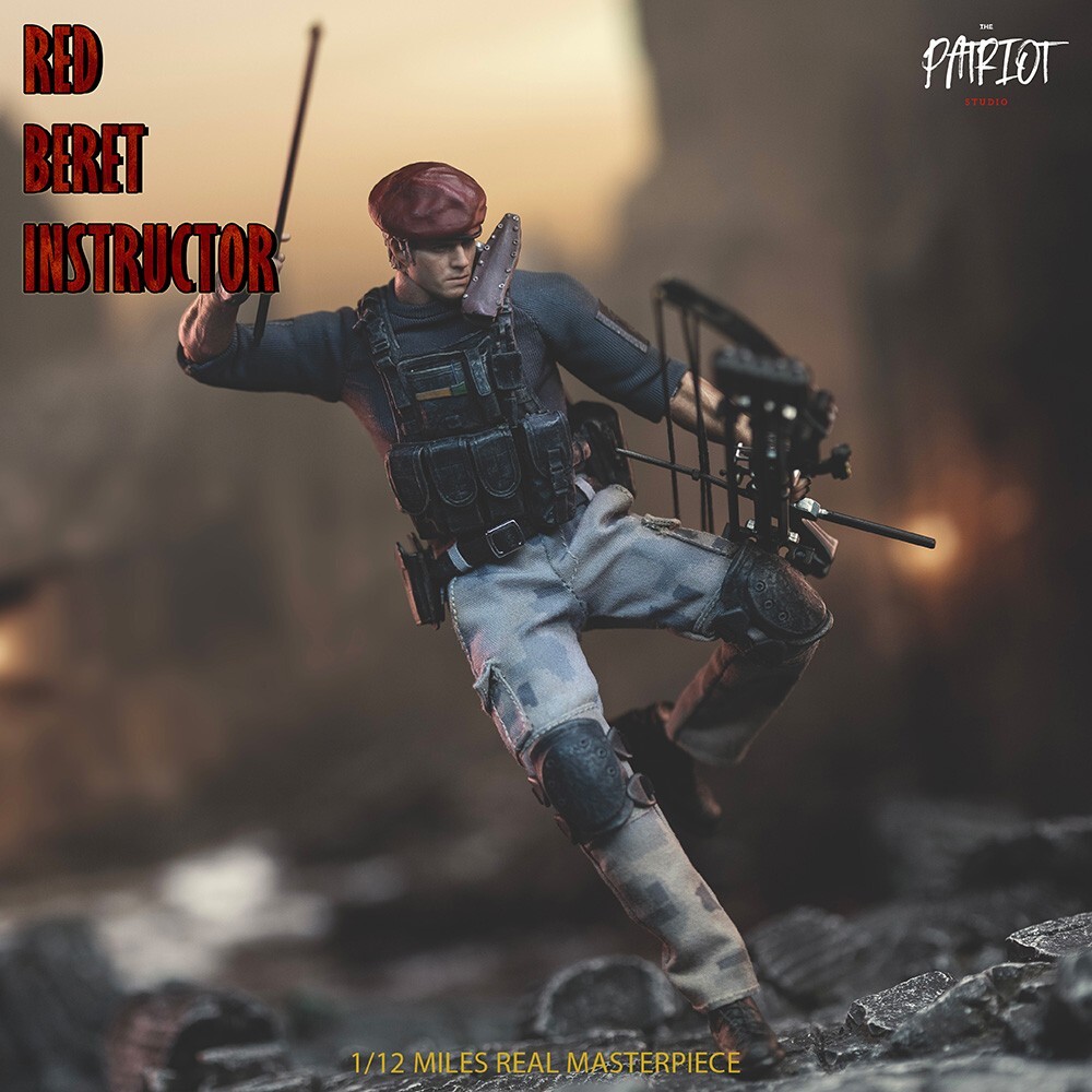 The Patriot Studio 1/12 Red Beret Instructor Jack Krauser Male Action Figure Toy