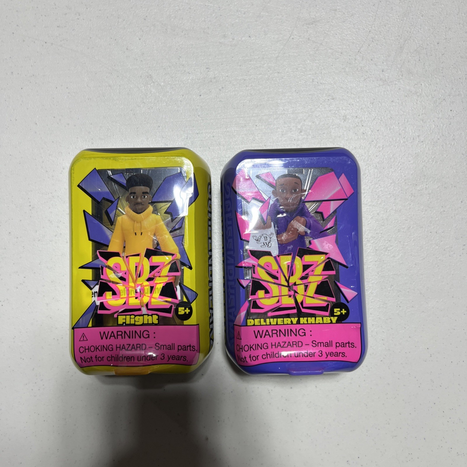 2 new SBZ Screen Breakz FLIGHT/Delivery Khaby Collectible Figurine new