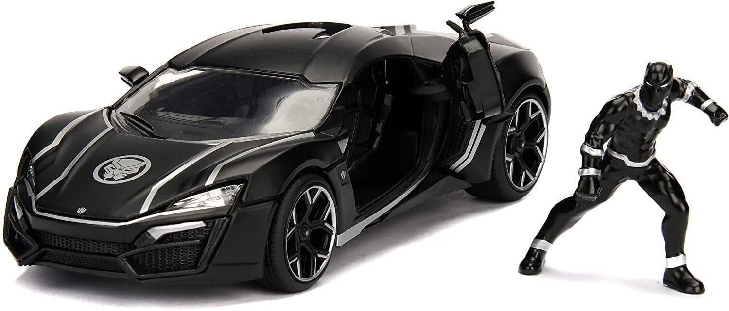 Jada Toys Marvel Black Panther & Lykan Hypersport 1:24 Scale Die-Cast Car