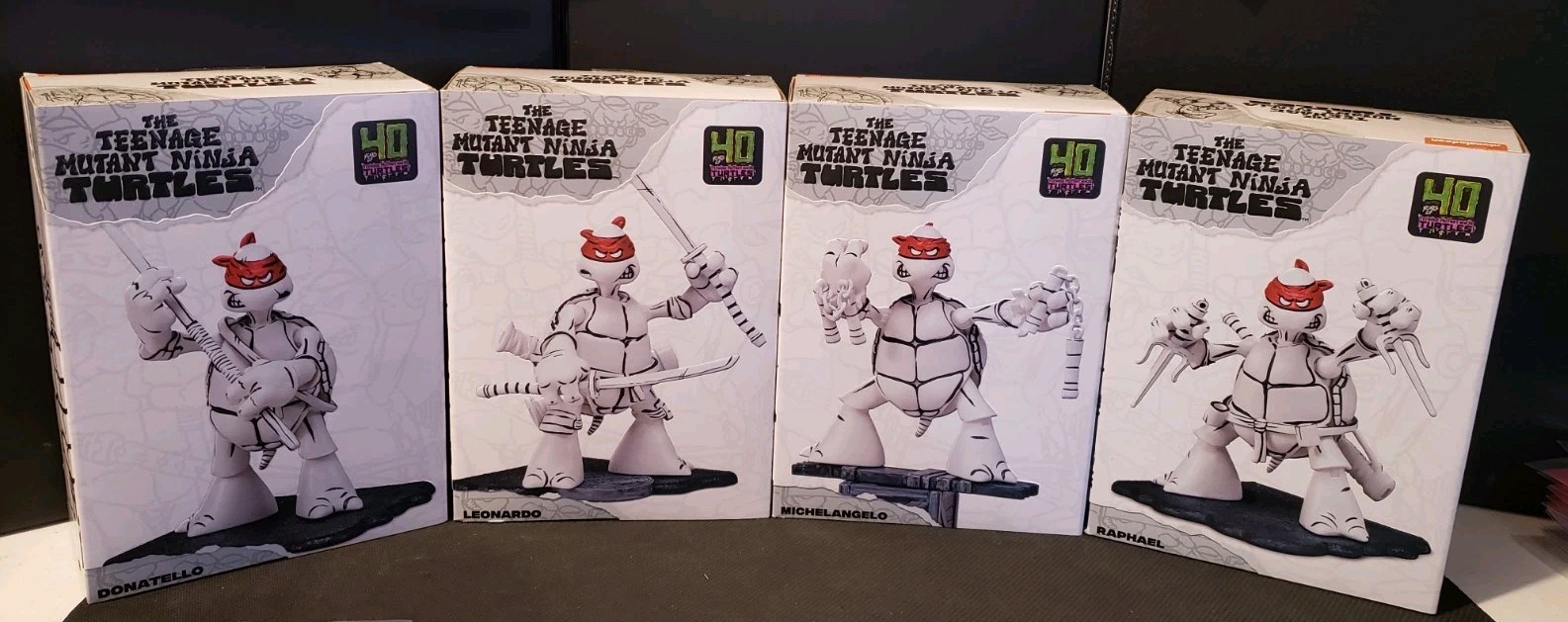 *EMPTY* PLAYMATES TEENAGE MUTANT NINJA TURTLES BLACK & WHITE ORIGINAL SKETCH