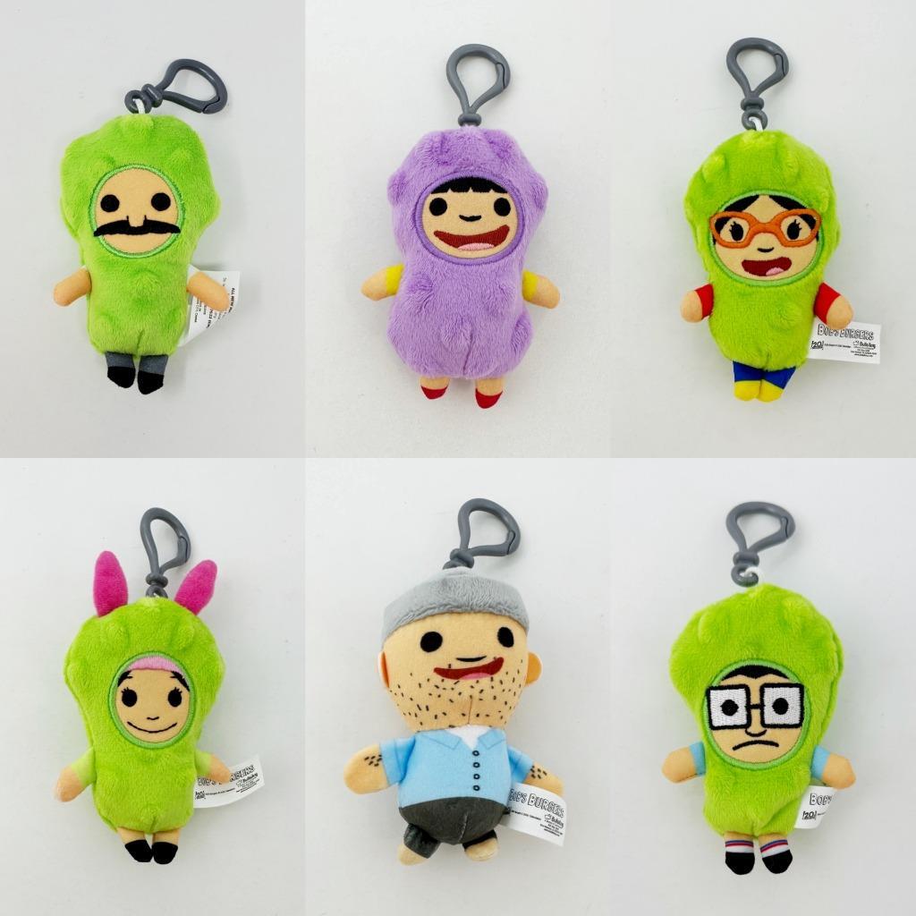 Bob&rsquo;s Burgers Pickle Plush Danglers : Series 3 – Complete Set of 6 NEW!