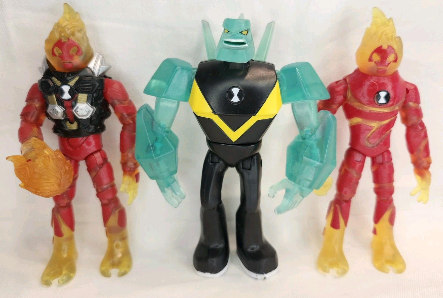 Playmates Ben 10 Heatblast Action Figures 5&Prime; Rocket Flyer Diamond Head Toy
