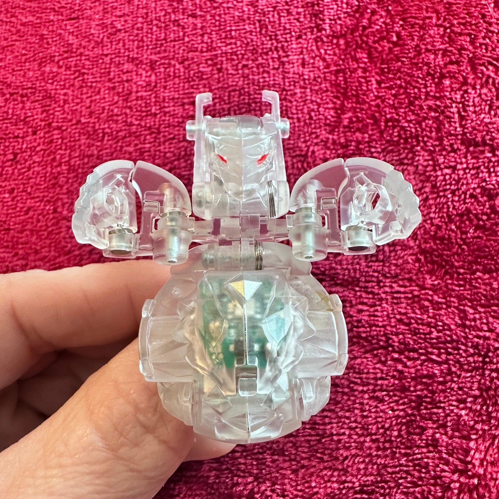 Bakugan Haos Lumagrowl Translucent Light Up Blue LED 600G Gundalian Invaders
