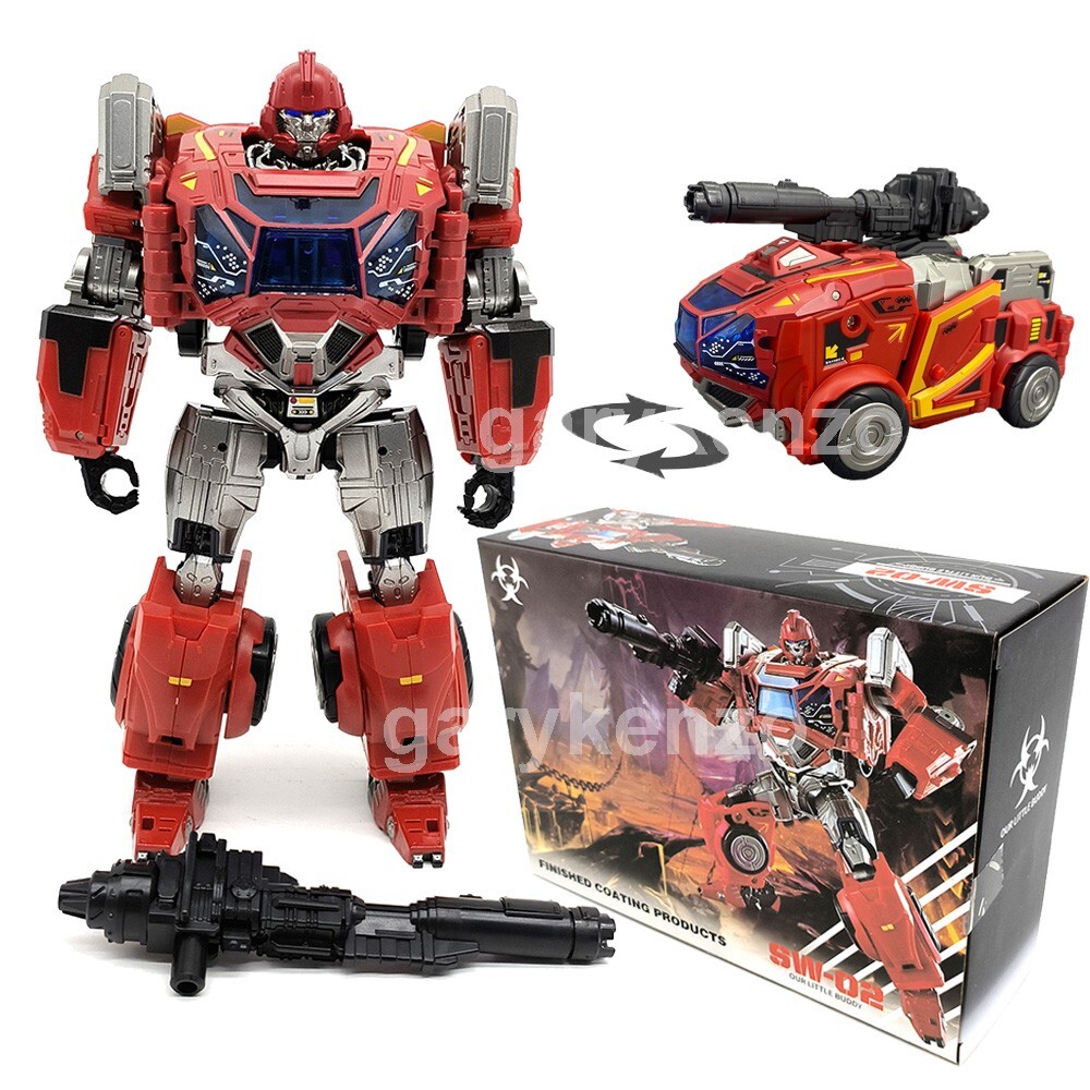 New Shock Warrior SW-02 Autobot Transform Robot Action Figure Deformabl Car Toy