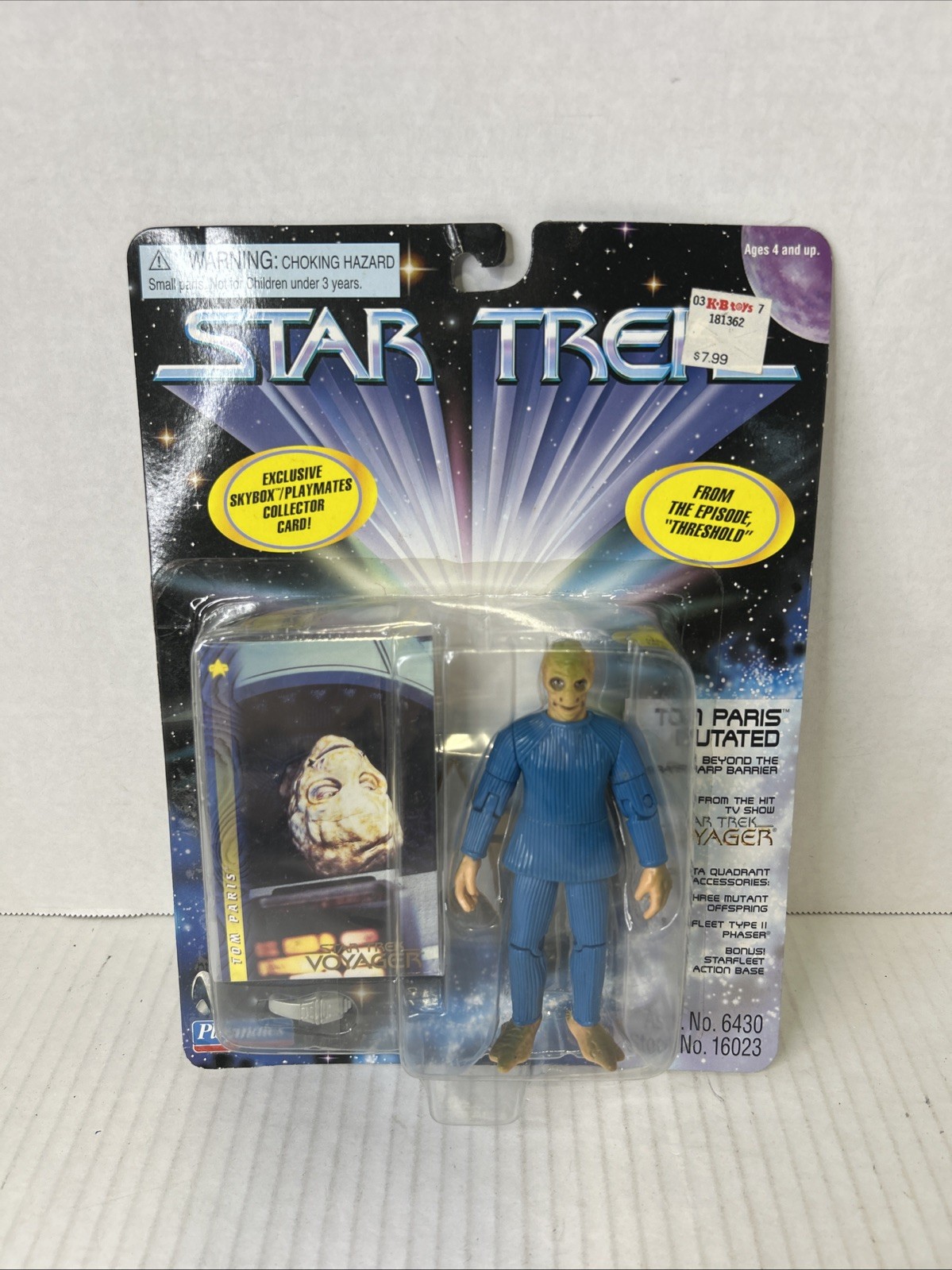 Tom Paris – Mutated from « Threshold » Playmates Star Trek Voyager Figure 1997 E9