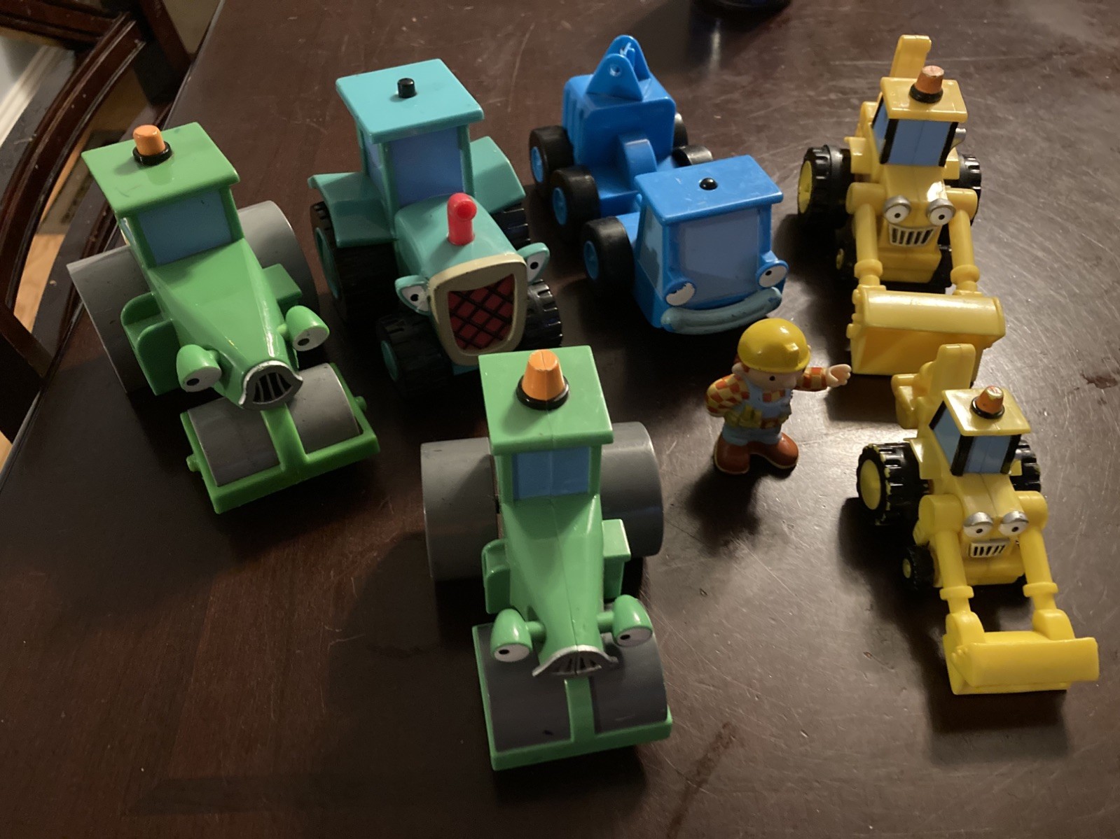 Vintage Bob The Builder Construction Vehicles – Lot Of 4 2 Talking 2000-2005