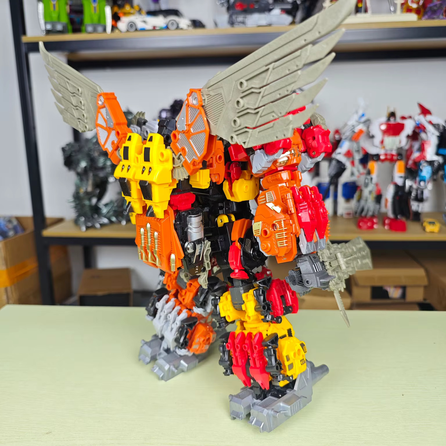 Predaking 6 in 1 Transforming Robot Action Figure 30cm Combiner Toy