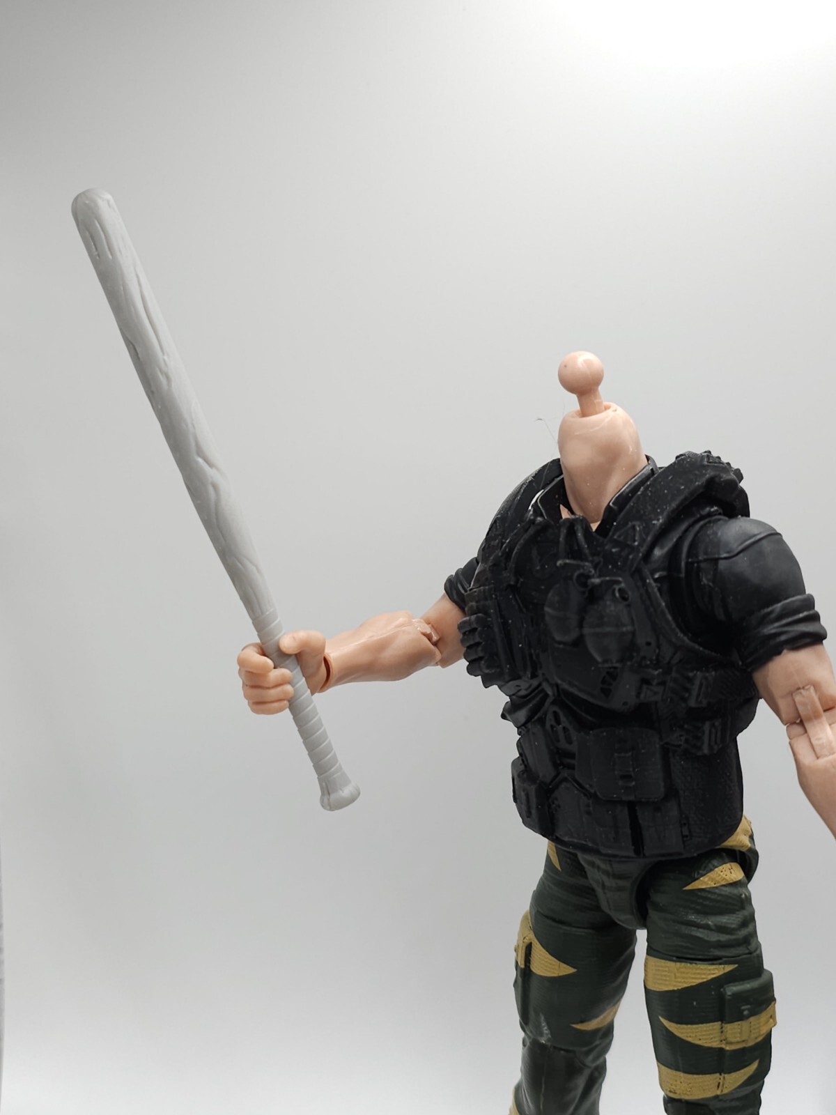3d Printed WOOD BASEBALL BAT 1:12 6&Prime; GI Joe Classified/Marvel Legends