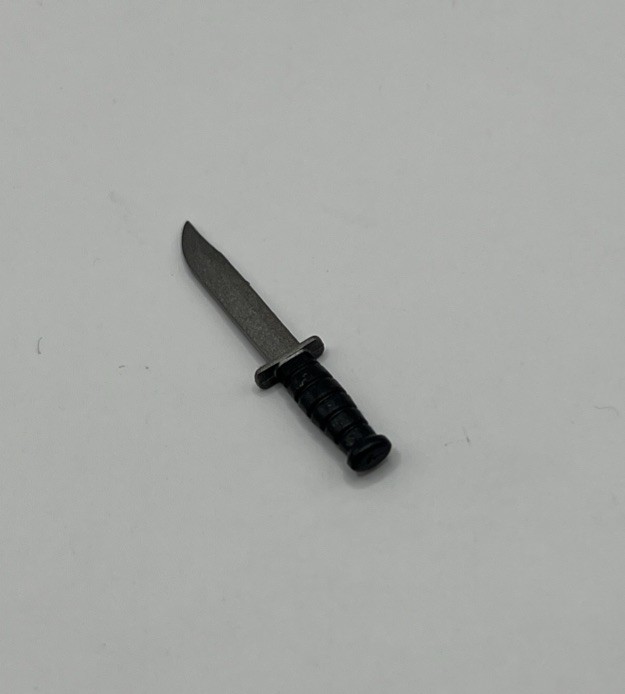 Valaverse Black Handle Knife Fodder 1/12 Scale Fodder Weapon Action Force