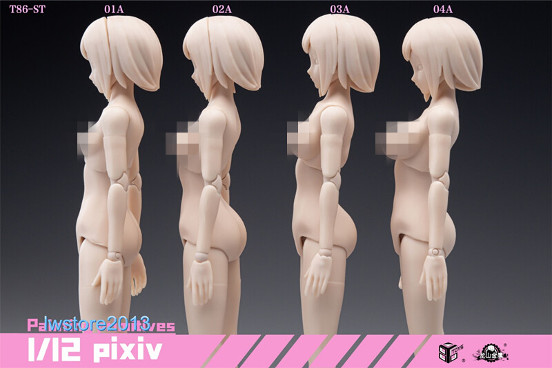 86TOYS 1/12 T86-ST Flexible 6 inch Female Joint Action Figure Head Body Dolls