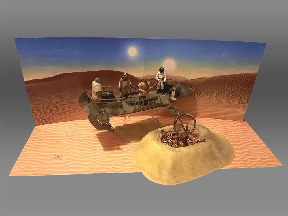 Oversize Dune Sea Backdrop Star Wars TVC Black Series Hasbro Kenner