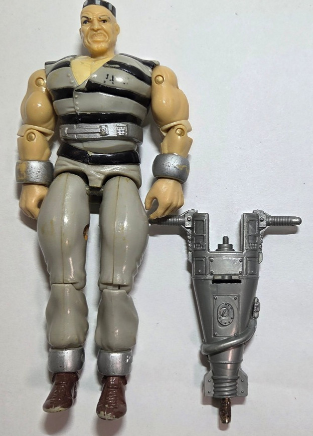 Vintage 1988 Cops N Crooks Rock Krusher w Jackhammer Action Figure Hasbro
